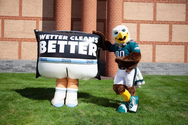 DUDE Wipes and the Philadelphia Eagles