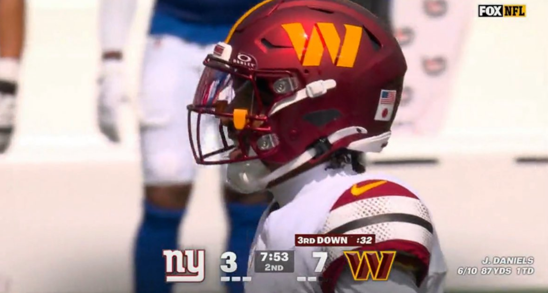 Jayden Daniels Japanese Helmet Sticker