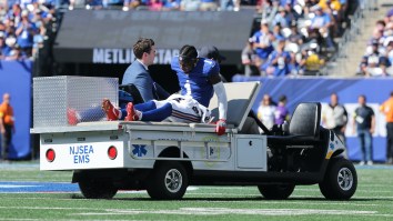 Malik Nabers Went To NBA Youngboy Concert Right After Tearing ACL, Picture Of Him At The Show In Knee Brace Goes Viral