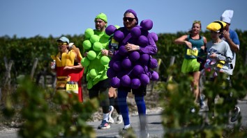 Would You Attempt To Run A Marathon In France While Tasting 23 Different Wines, Eating Oysters, And Steak?