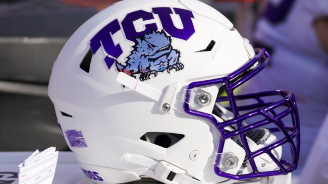 TCU football helmet