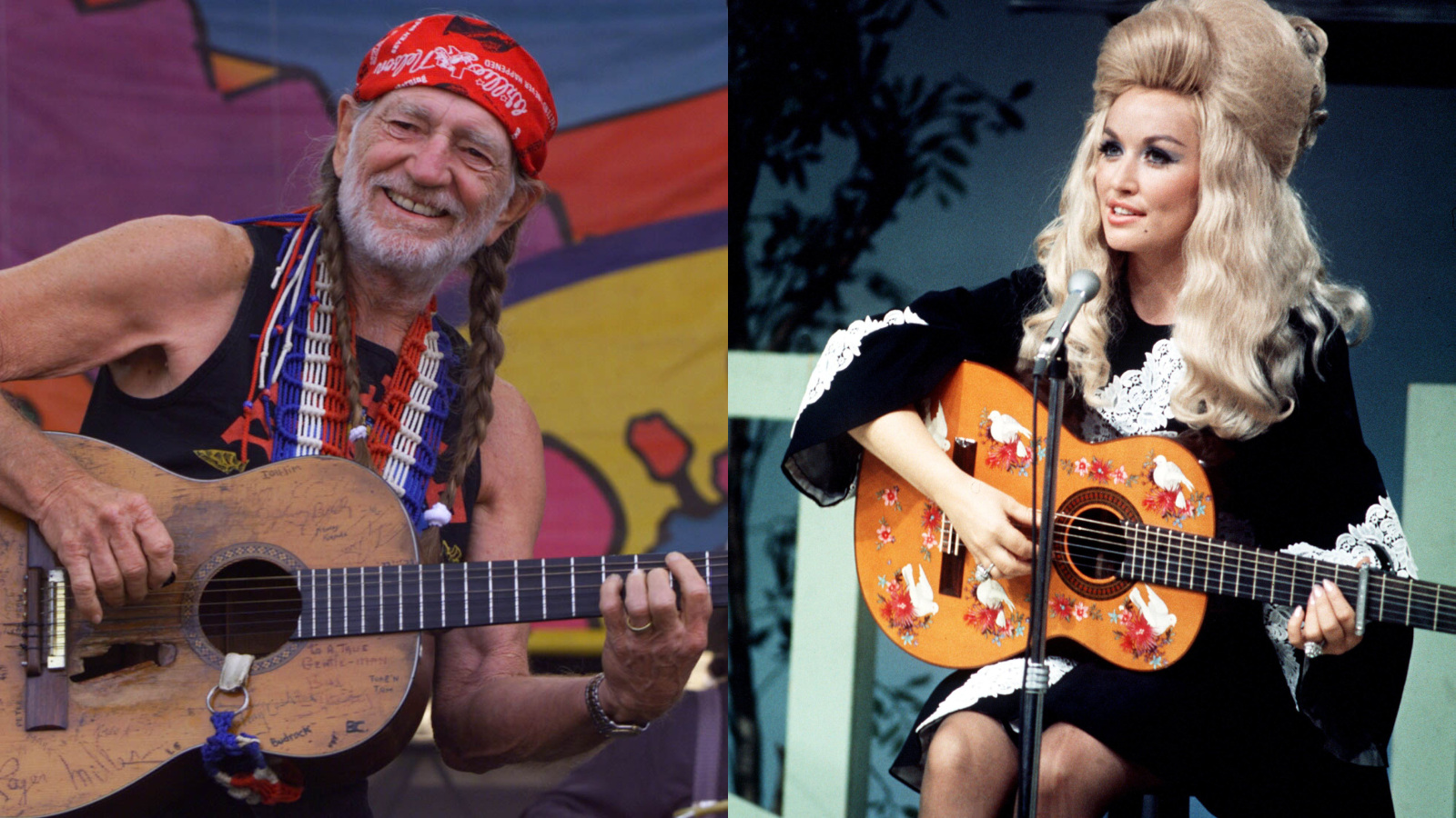 Willie Nelson and Dolly Parton