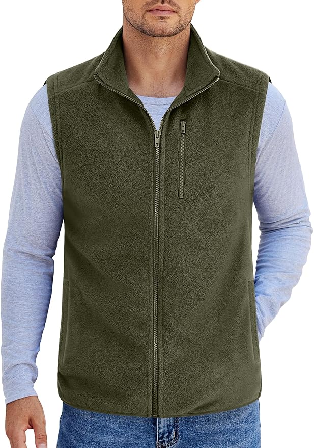 COOFANDY Fleece Outerwear Vest