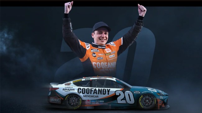 NASCAR's Christopher Bell in the No. 20 COOFANDY car