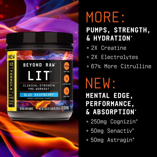 GNC LIT V2 Pre-Workout