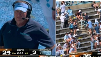 North Carolina Fans Leave Game At Halftime While Bill Belichick’s Team Gets Crushed By Clemson