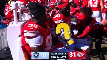 Was Kansas City Chiefs Defensive Lineman Chris Jones Drinking Alcohol On The Sideline?