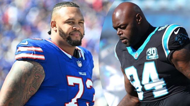 Dion Dawkins gets into scuffle with A'Shawn Robinson