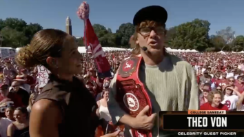 Theo Von Bombs On College GameDay In Alabama, Gets Brutally Shut Down By ESPN’s Jess Sims