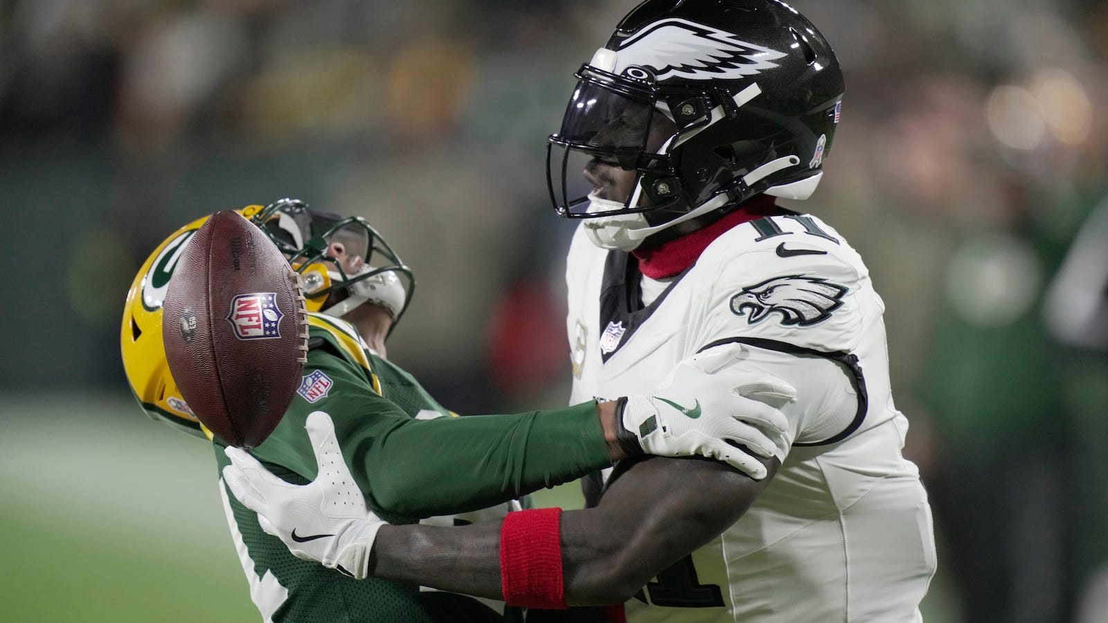 aj brown making a catch