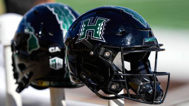 Hawaii football helmets
