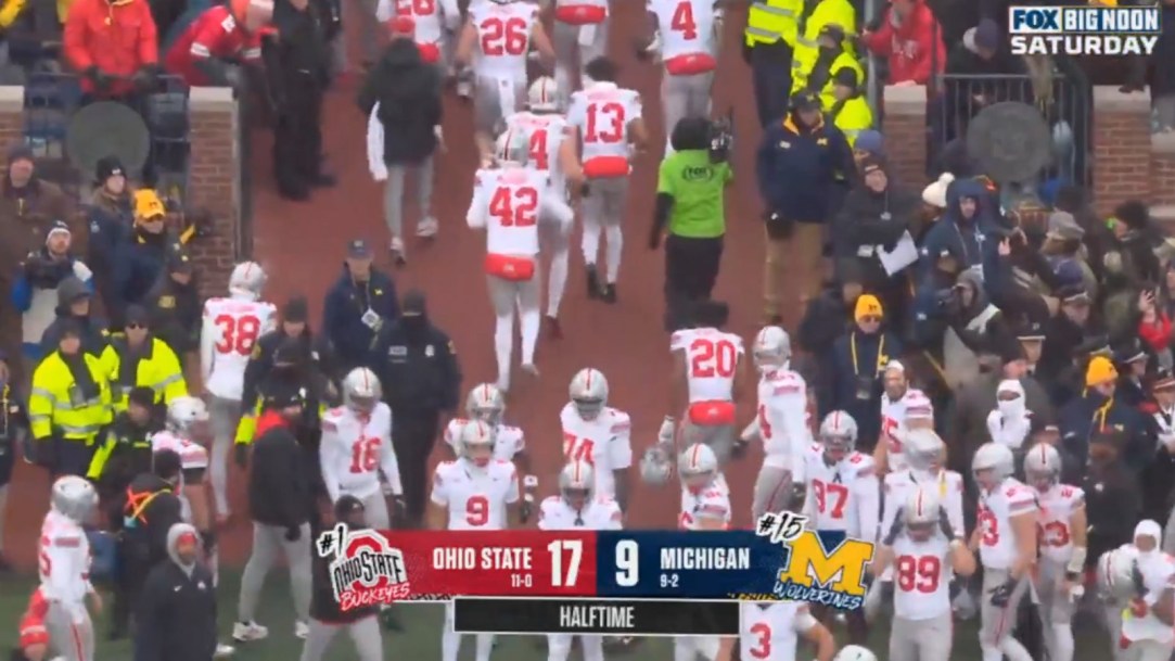 Keenan Bailey Andrew Marsh Ohio State Michigan Tunnel