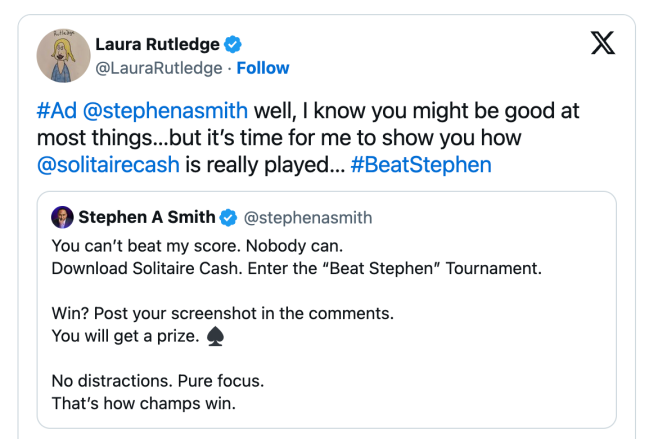 Laura Rutledge  solitaire ad