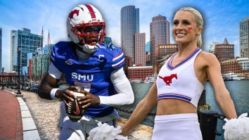 SMU Lays Claim To Boston By Planting Its Flag At Historic Landmark Before Unusual Conference Game