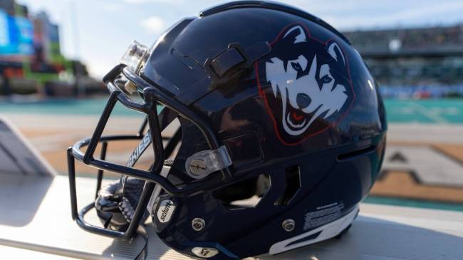 UConn football helmet