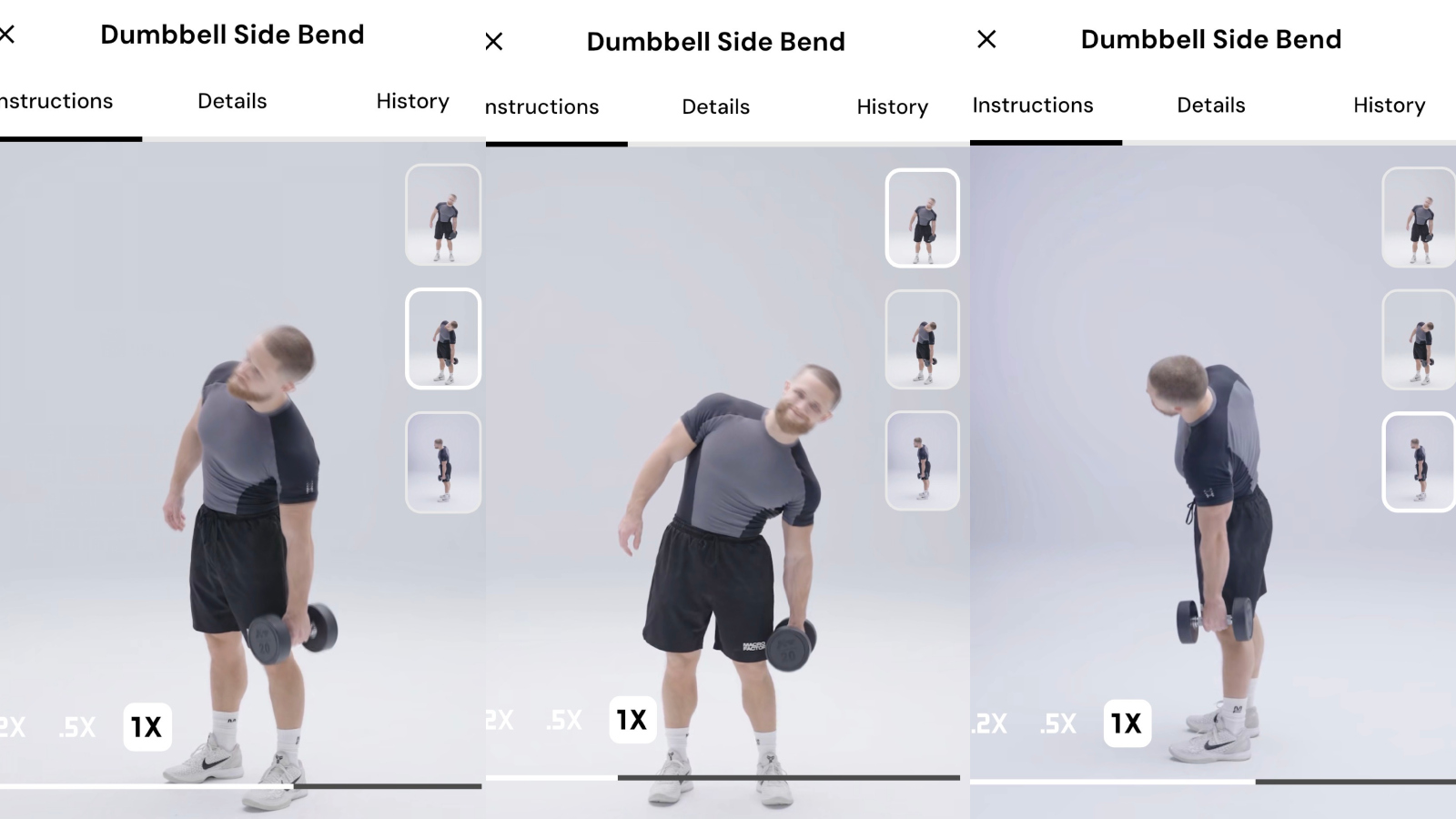 how to do Dumbbell side bend with MacroFactor Workouts